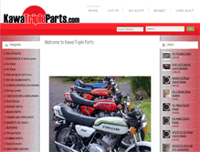 Tablet Screenshot of kawasakitripleparts.com